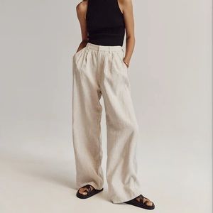 DIISH norah natural linen pants